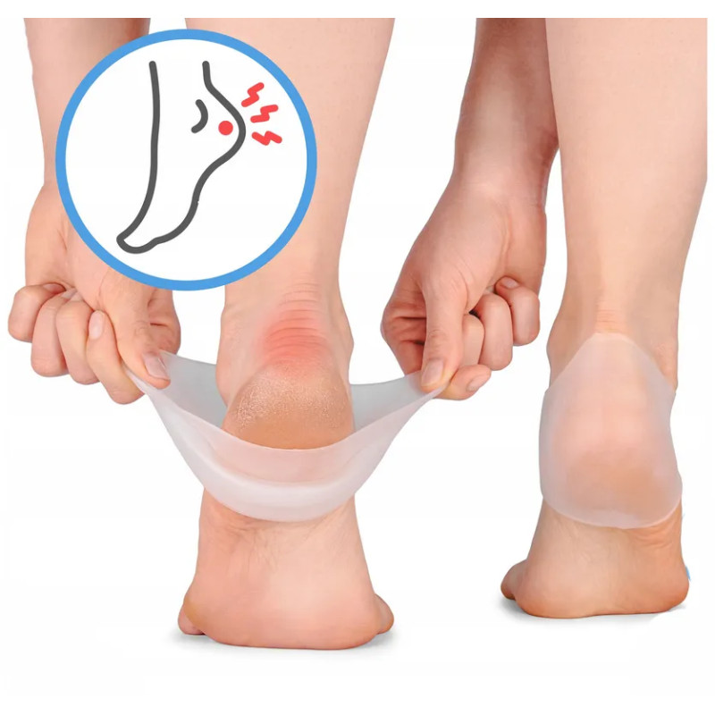Silicone heel socks for heel spurs thick ❤️ Laroxy