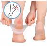 Silicone heel socks for heel spurs thick ❤️ Laroxy
