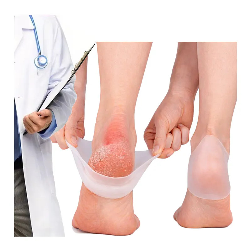 Silicone heel socks for heel spurs thick ❤️ Laroxy