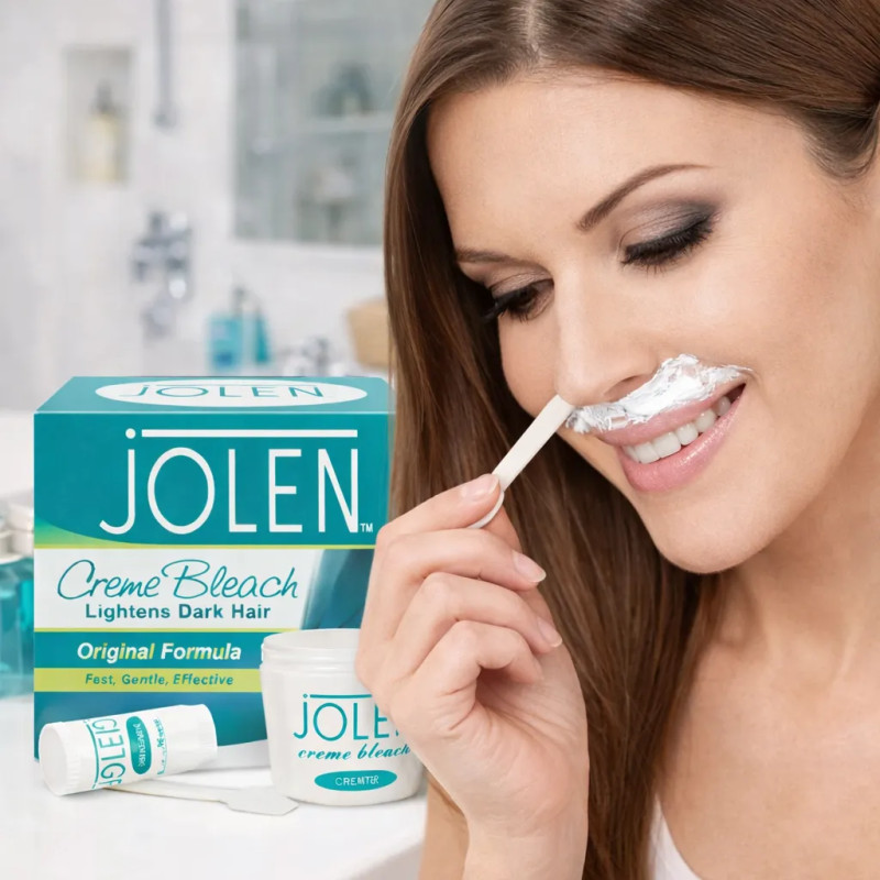 Jolen Creme Bleach Rozjaśniacz do włosow na twarzy i ciele - Laroxy