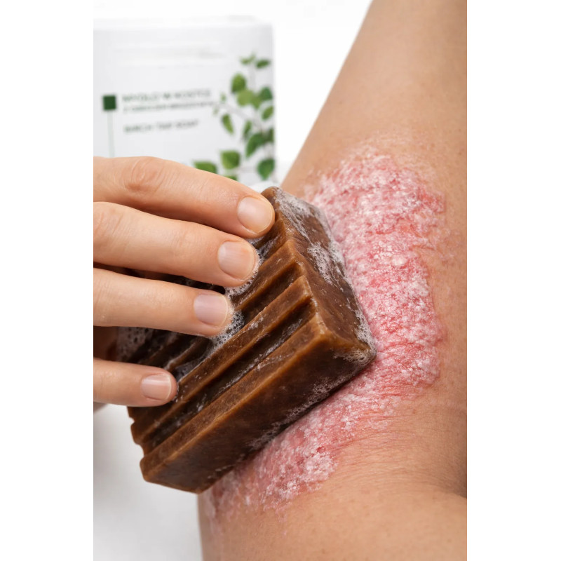 Tar soap for face and body for skin problems - Laroxy.pl