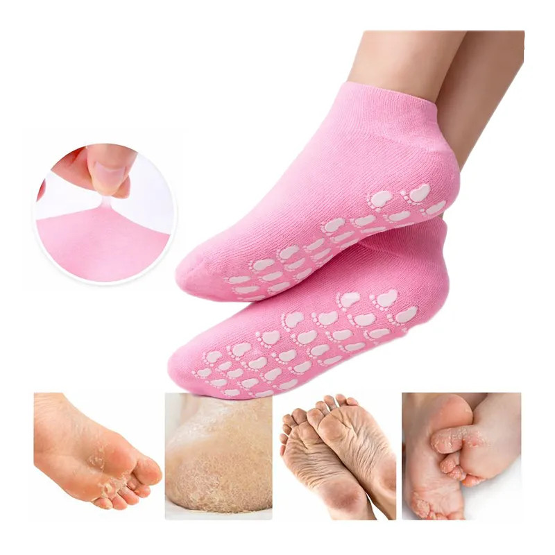 Silicone cosmetic treatment socks for sleeping at night ⭐ Laroxy