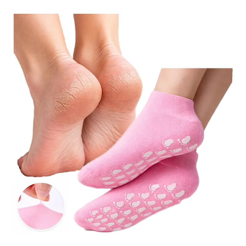Silicone cosmetic treatment socks for sleeping at night ⭐ Laroxy
