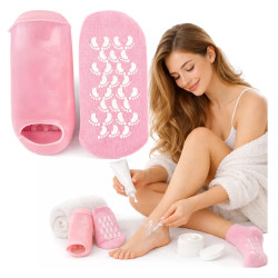 Silicone cosmetic treatment socks for sleeping at night ⭐ Laroxy