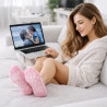 Silicone cosmetic treatment socks for sleeping at night ⭐ Laroxy