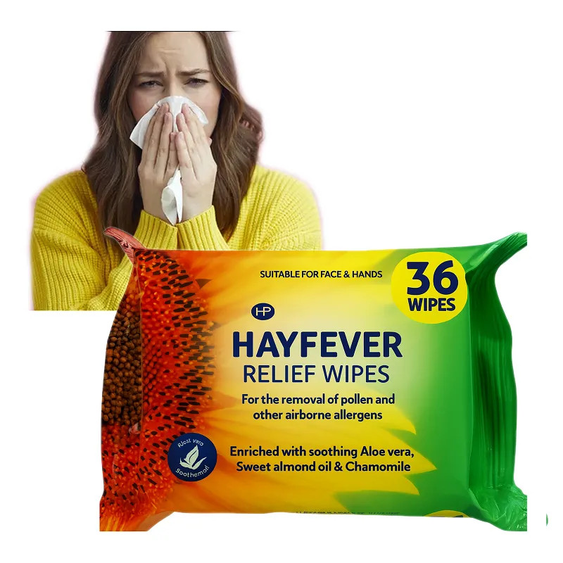 Moistened wipes on face cancer for allergy sufferers - Laroxy