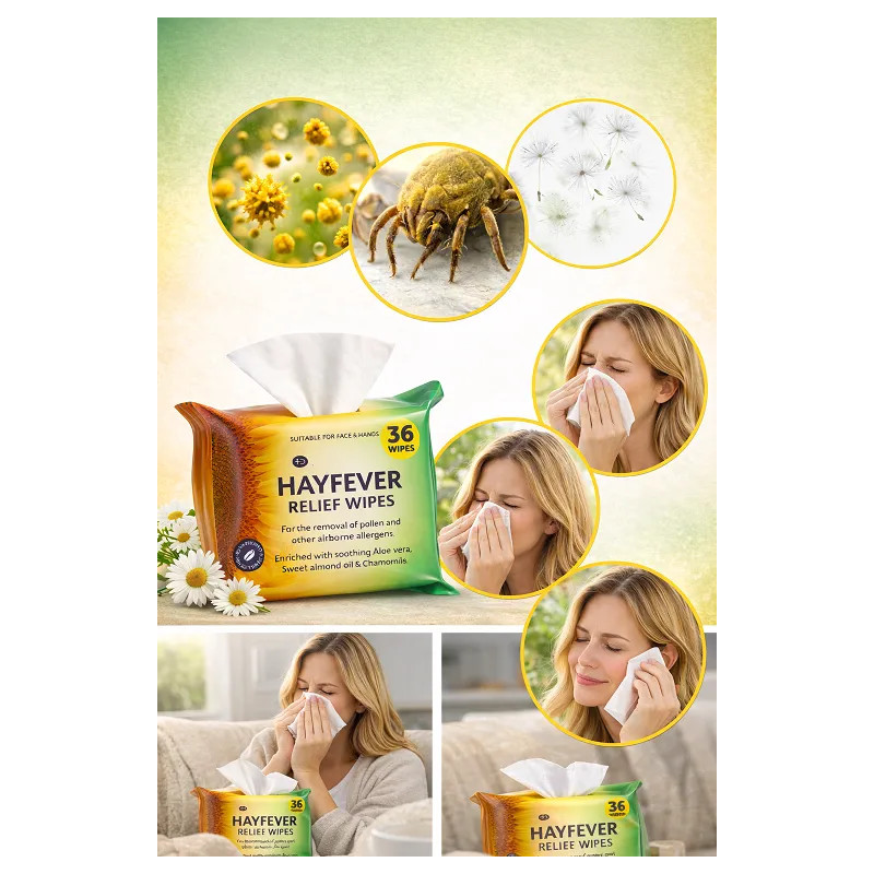 Moistened wipes on face cancer for allergy sufferers - Laroxy