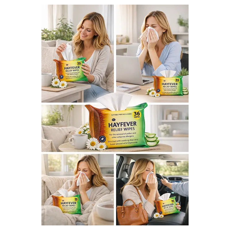 Moistened wipes on face cancer for allergy sufferers - Laroxy