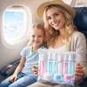 Cosmetics containers for airplane carry-on luggage ❤️ Laroxy.pl