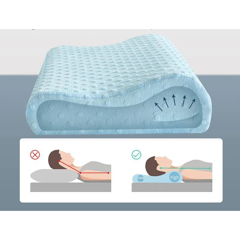 Orthopedic foam sleeping pillow for the spine ❤️ Laroxy.pl