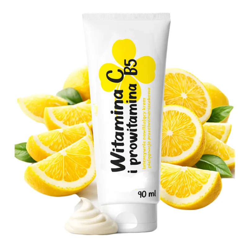 Krem do twrzy z witaminą C i prowitaminą B5 🍋 Laroxy
