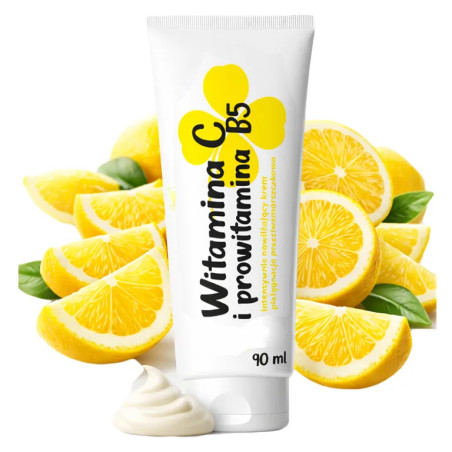 Face cream with vitamin C and provitamin B5 🍋 Laroxy