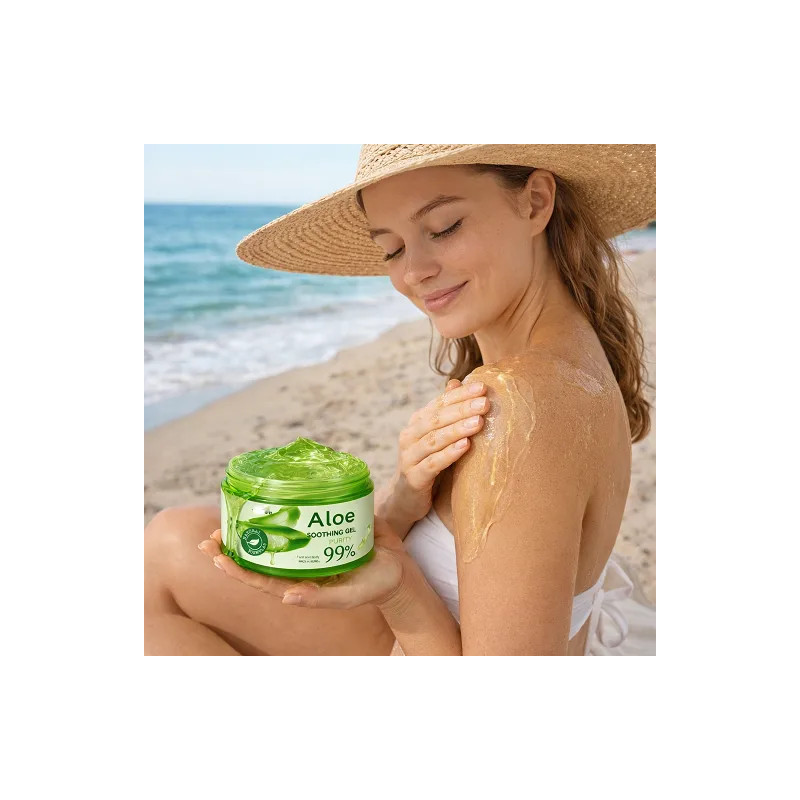 Czysty żel aloesowy do twarzy i ciała ALOE VERA 300ml   ❤️ Laroxy.pl