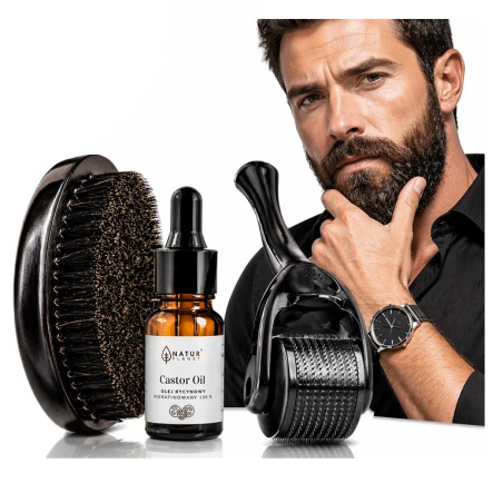 DERMA ROLLER for beard 0.5mm OIL BRANCH ❤️ Laroxy