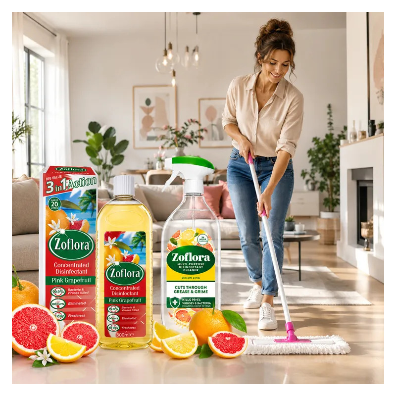 Zoflora concentrate cleaning disinfectant liquid+ Spray ❤️Laroxy