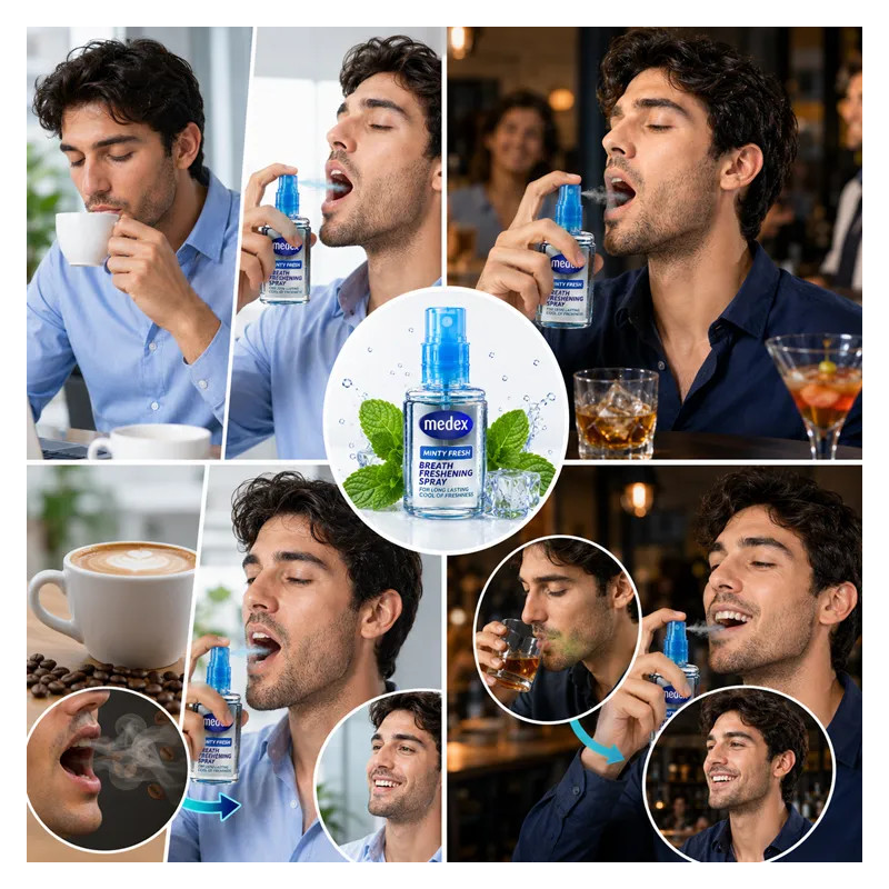 Smokers Mint Spray Mouth Freshener WITHOUT CUKRU❤️ Laroxy