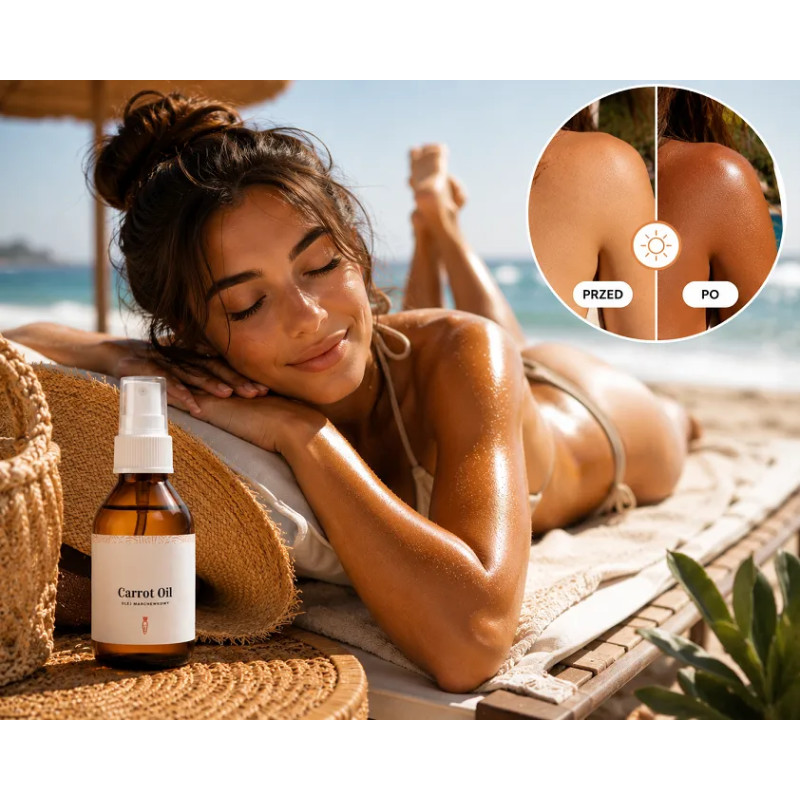 Carrot oil tanning accelerator self-tanner ❤️ store Laroxy.pl