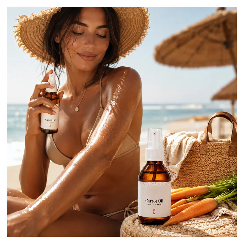 Carrot oil tanning accelerator self-tanner ❤️ store Laroxy.pl