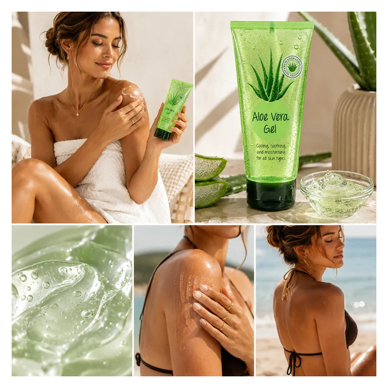 Pure Aloe Vera Gel for Face and Body After Sun Exposure ALOES   ❤️ Laroxy.pl
