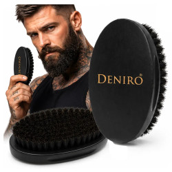KARTACZ Wild Boar Beard Brush for Beard Growth 🖤 Deniro