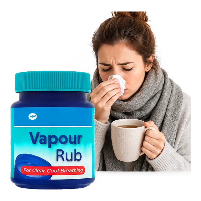 Maść do nacierania rozgrzewająca na przeziębienie inhalacji ❤️ Laroxy