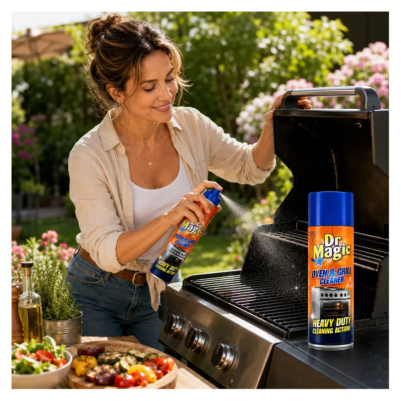 Powerful cleaner for ovens, grills, and range hoods—foam ❤️ Laroxy