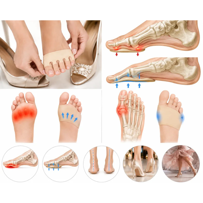 Midfoot Inserts for Shoes | Laroxy Foam Cushions