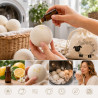 WOOL BALLS FOR THE DRYER—natural wool ❤️ Laroxy.pl