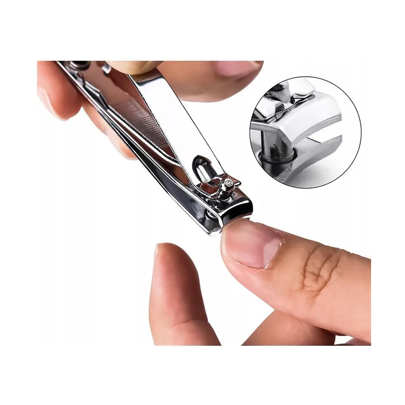 Nail clippers for fingernails and toenails, steel  ❤️ Laroxy.pl