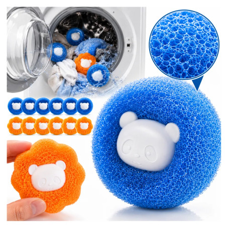 Laundry Balls for Removing Pet Hair and Human Hair  ANTYKŁACZKI, 12-pack ❤️ Laroxy