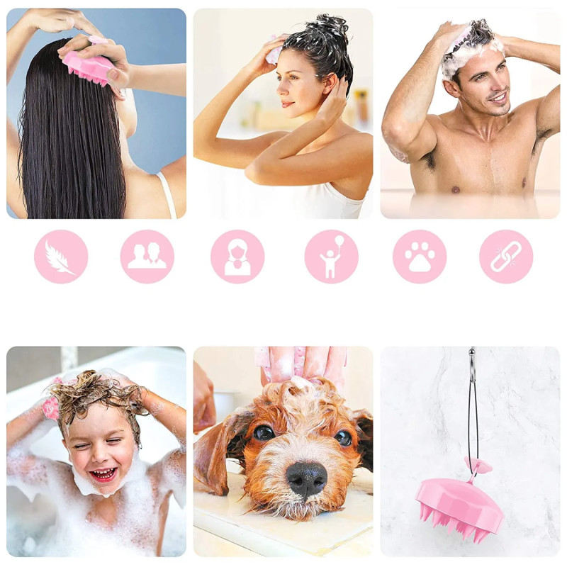 Silicone Hair Washing and Scalp Massage Brush ❤️ Laroxy