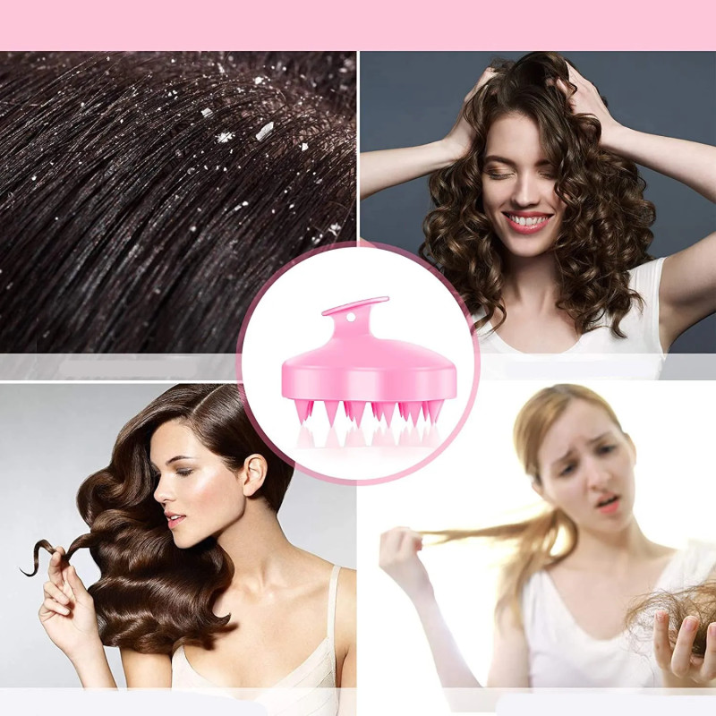 Silicone Hair Washing and Scalp Massage Brush ❤️ Laroxy