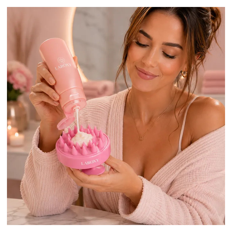 Silicone Hair Washing and Scalp Massage Brush ❤️ Laroxy